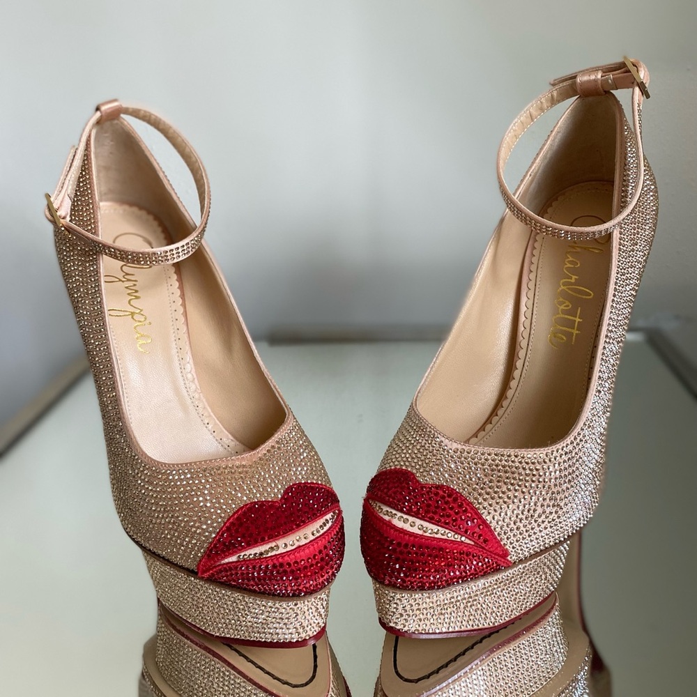 New Charlotte Olympia CRYSTAL KISS ME DOLORES $3,200 39 - Picture 12 of 16